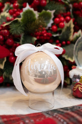 PALLINA NATALE DIAM. 8 IN VETRO