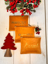 Borsetta in velluto ocra