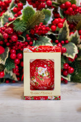 PALLINA POLISTIROLO RICOPERTA IN CARTA - GRAFICA DI NATALE