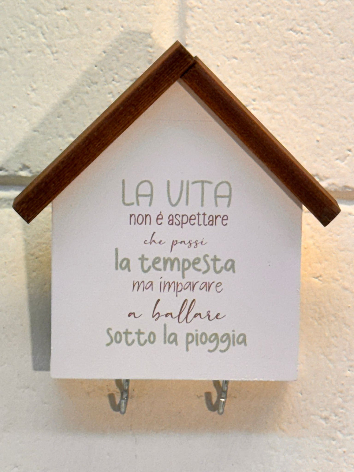 Casetta in Legno portachiavi/presine