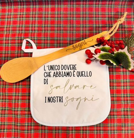 Pattina con Mestolo in legno