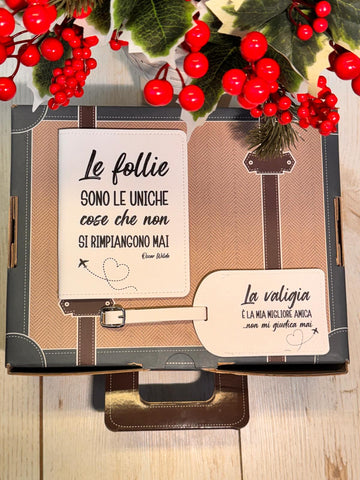 Porta Passaporto + tag valigia