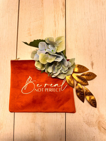 Borsetta in velluto Ruggine