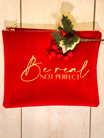 Borsetta in velluto rossa