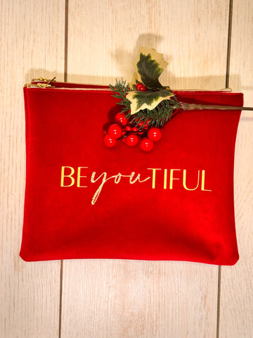 Borsetta in velluto rossa